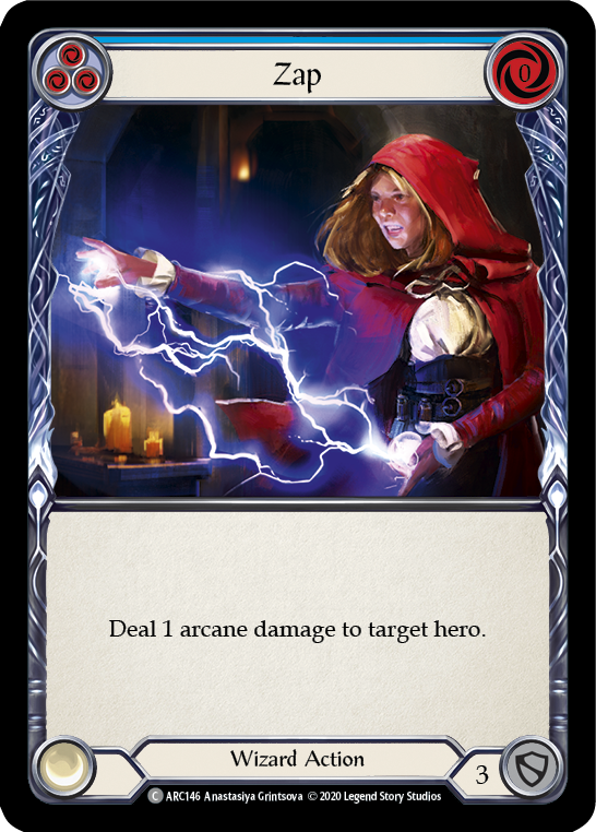Zap (Blue) [U-ARC146] (Arcane Rising Unlimited) Unlimited Rainbow Foil