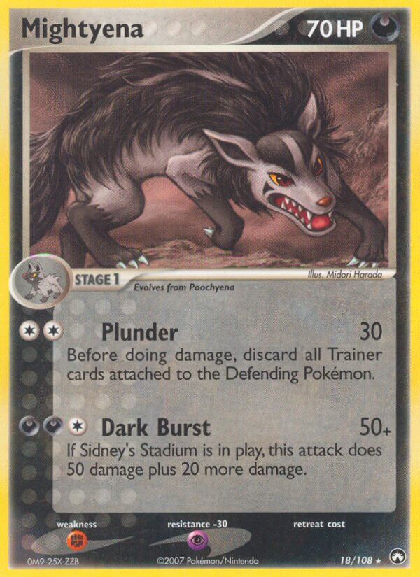 Mightyena (18/108) (EX: Power Keepers) [Theme Deck Exclusive]