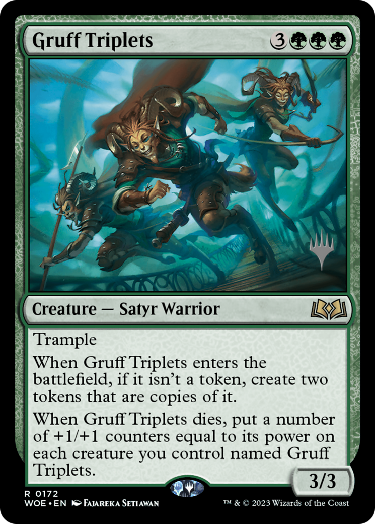 Gruff Triplets [Wilds of Eldraine Promo Pack]
