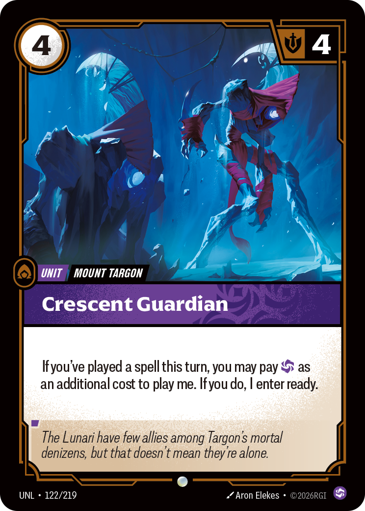 front of card Crescent Guardian [Unleashed] 122/219