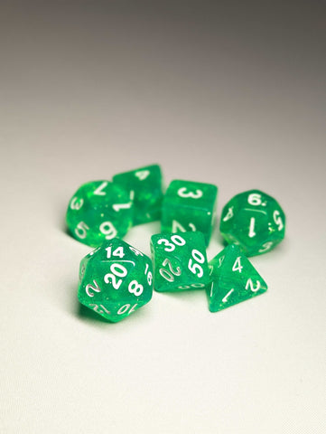 HD Dice Set - 7pc - Bejewled Green