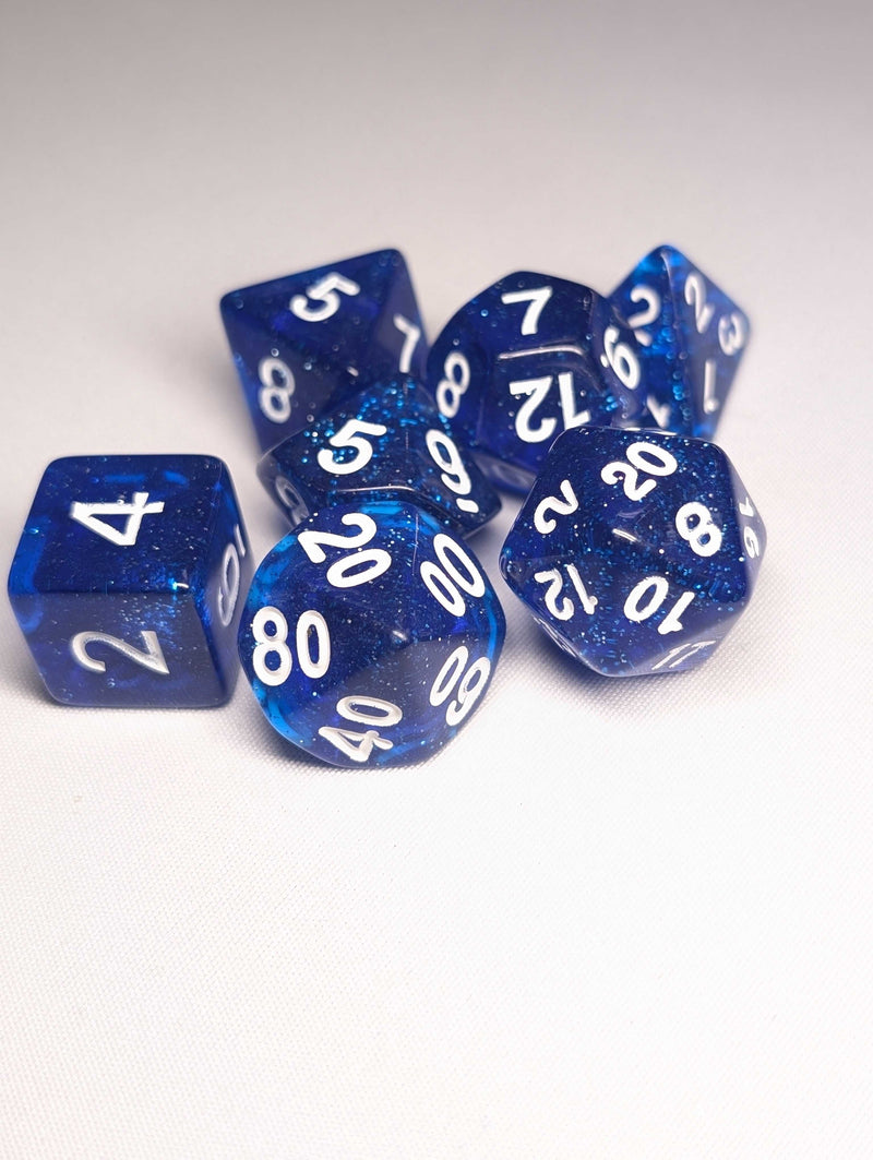 HD Dice Set - 7pc - Silken Sapphire