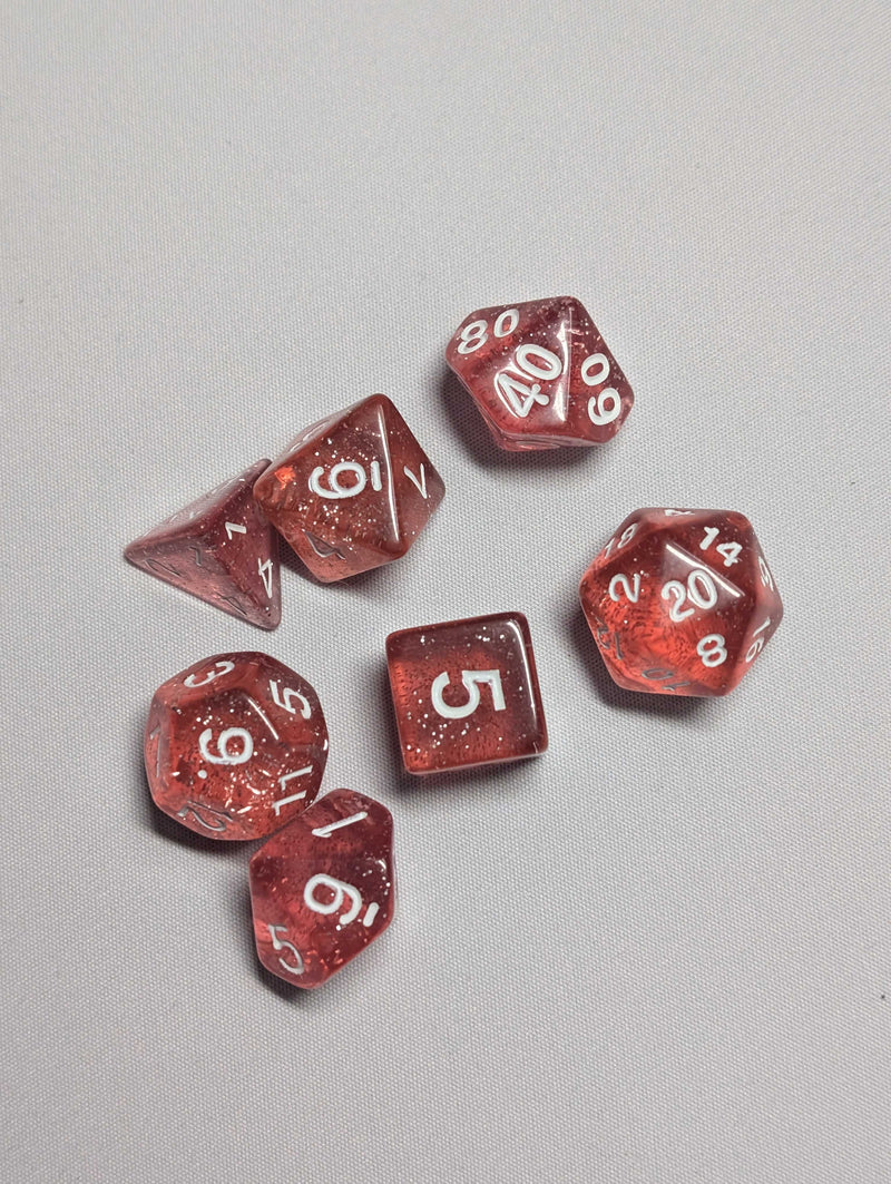 HD Dice Set - 7pc - Silken Ruby