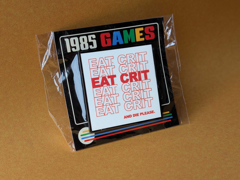 1985 Games - Enamel Pin - Eat Crit