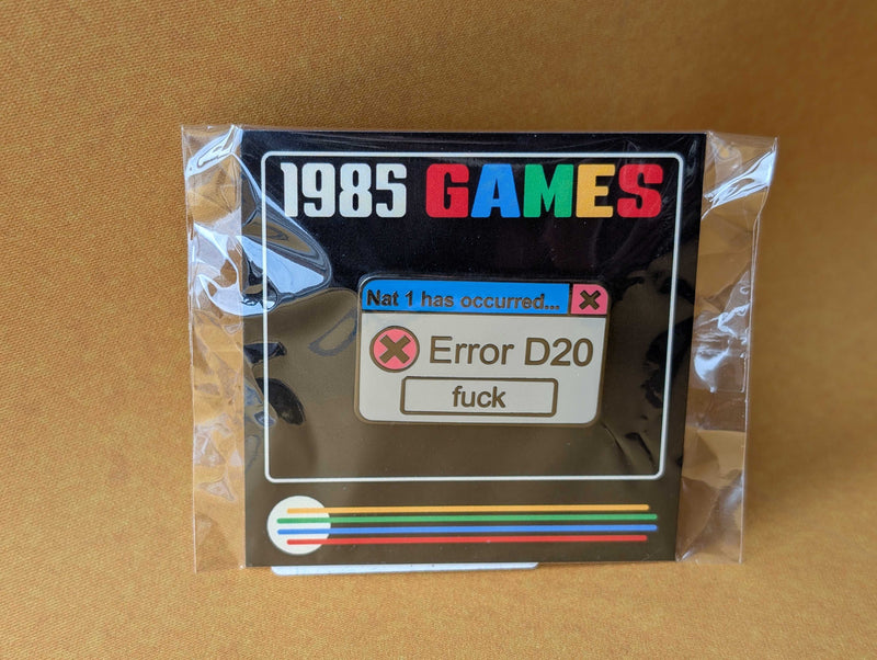 1985 Games - Enamel Pin - Error D20