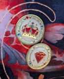 CloverAlters - MTG Treasure//Monarch - Enamel Token Coin