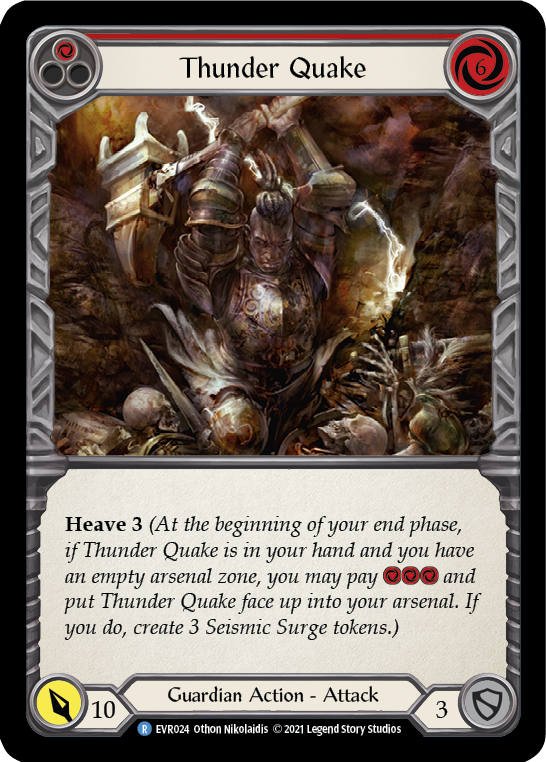 Thunder Quake (Red) [EVR024] (Everfest) 1st Edition Rainbow Foil