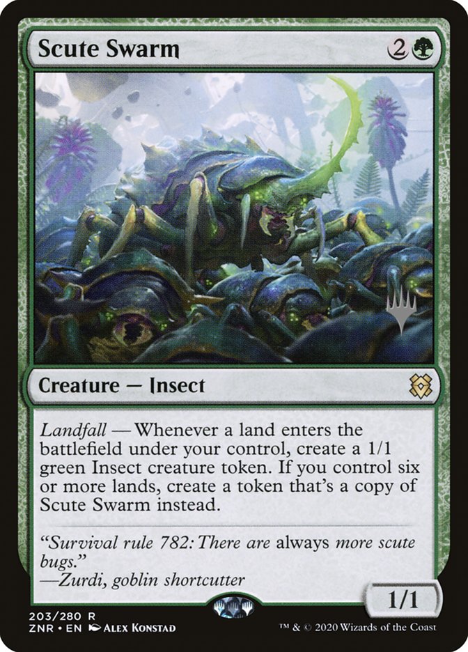 Scute Swarm (Promo Pack) [Zendikar Rising Promo Pack]