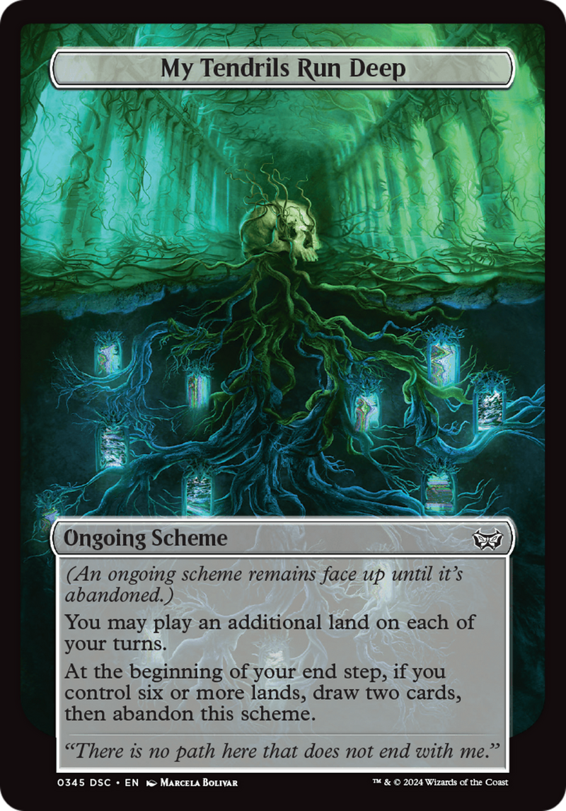 (Oversized Scheme) My Tendrils Run Deep (Full Art) [Duskmourn: Archenemy]