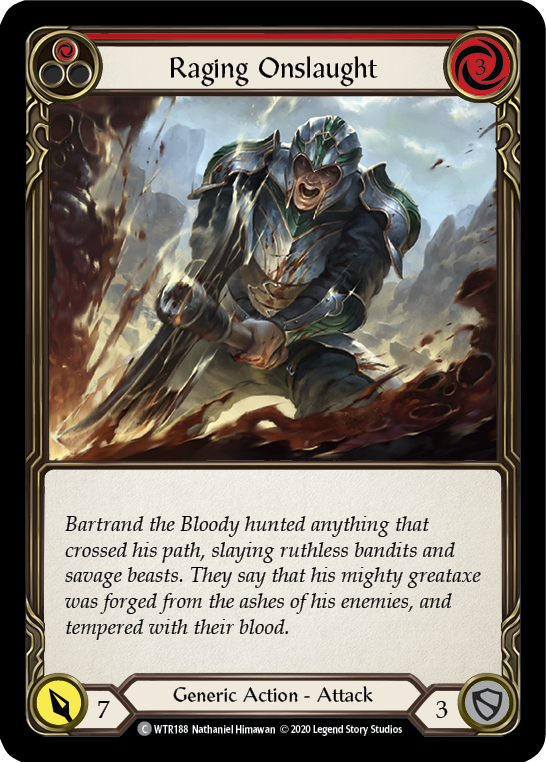 Raging Onslaught (Red) [U-WTR188] (Welcome to Rathe Unlimited) Unlimited Normal