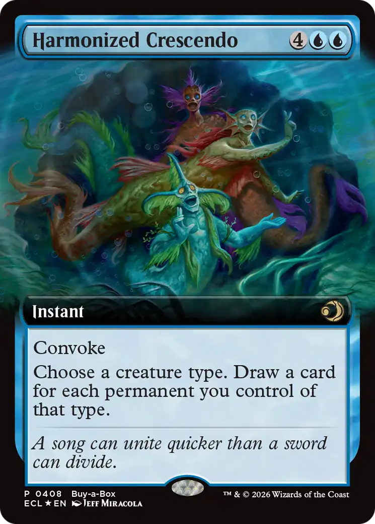 Harmonized Crescendo (Extended Art) (Buy-A-Box) [Lorwyn Eclipsed Promos]