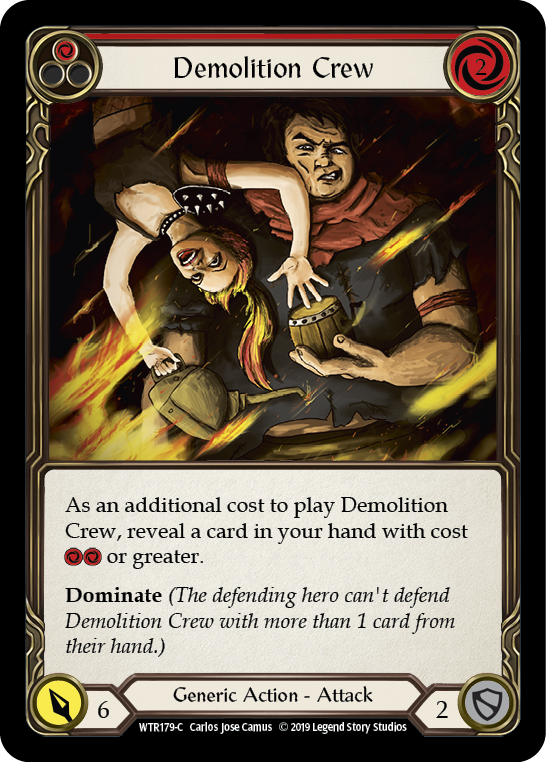 Demolition Crew (Red) [WTR179-C] (Welcome to Rathe) Alpha Print Normal