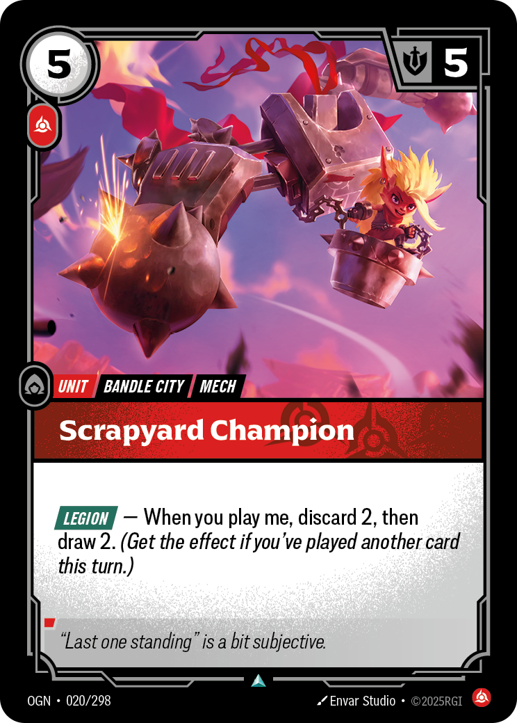 front of card Scrapyard Champion [Origins]