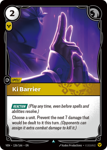front of card Ki Barrier [Vendetta] 126/166