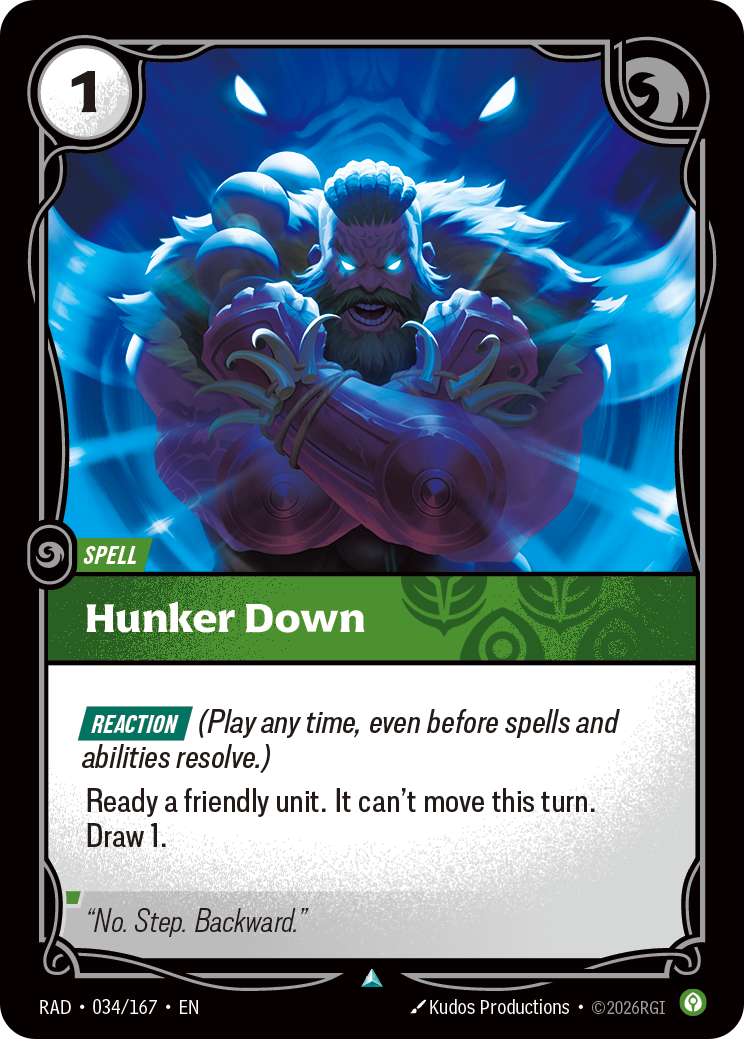 front of card Hunker Down [Radiance] 034/167
