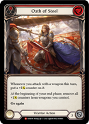 Oath of Steel (Red) [EVR056] (Everfest) 1st Edition Rainbow Foil