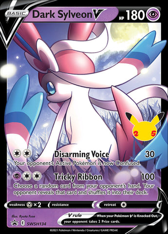 (Jumbo Card) Dark Sylveon V (SWSH134) [Sword & Shield: Black Star Promos]