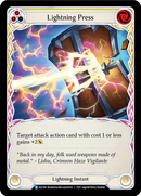 Lightning Press (Yellow) [ELE184] (Tales of Aria) 1st Edition Rainbow Foil