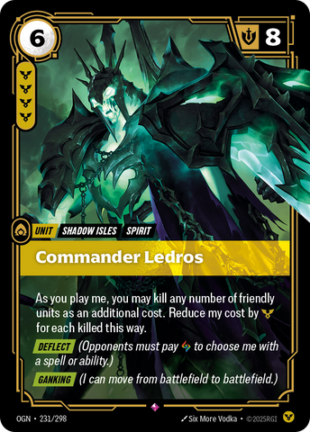 front of card Commander Ledros [Origins] #231