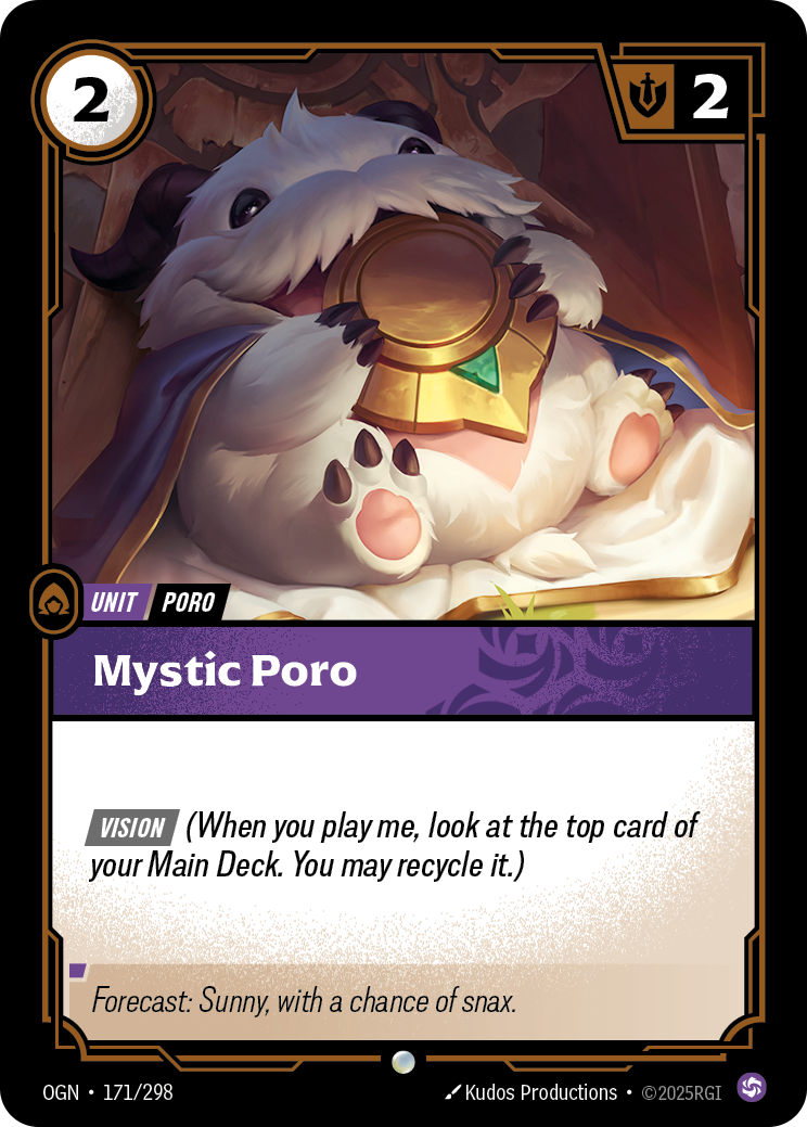 front of card Mystic Poro [Origins]