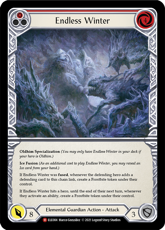 Endless Winter [ELE004] (Tales of Aria) 1st Edition Normal