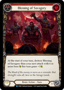 Blessing of Savagery (Red) [DYN013] (Dynasty) Rainbow Foil