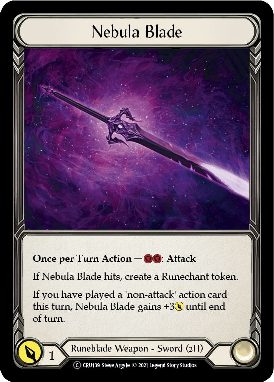 Nebula Blade [U-CRU139] (Crucible of War Unlimited) Unlimited Rainbow Foil