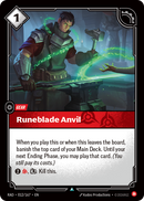 front of card Runeblade Anvil [Radiance] 012/167