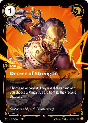 front of card Decree of Strength [Vendetta] 085/166