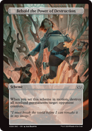 (Oversized Scheme) Behold the Power of Destruction (Full Art) [Duskmourn: Archenemy]