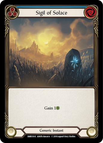 Sigil of Solace (Blue) [RNR030-R] (Rhinar Hero Deck) 1st Edition Normal