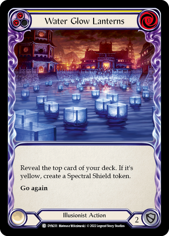Water Glow Lanterns (Yellow) [DYN231] (Dynasty) Rainbow Foil
