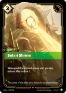 front of card Solari Shrine [Origins]