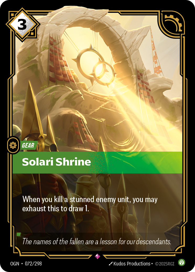 front of card Solari Shrine [Origins]