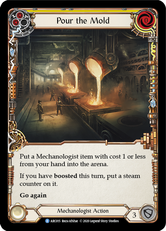Pour the Mold (Yellow) [U-ARC015] (Arcane Rising Unlimited) Unlimited Rainbow Foil