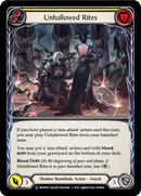 Unhallowed Rites (Yellow) [U-MON160-RF] (Monarch Unlimited) Unlimited Rainbow Foil