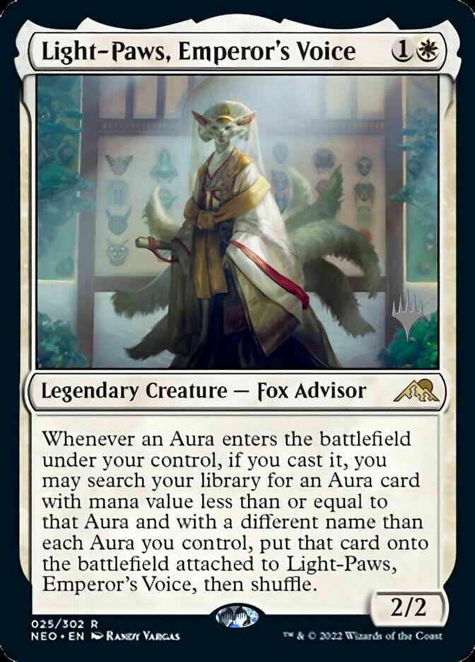 Light-Paws, Emperor's Voice (Promo Pack) [Kamigawa: Neon Dynasty Promo Pack]