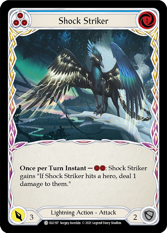 Shock Striker (Blue) [ELE197] (Tales of Aria) 1st Edition Normal