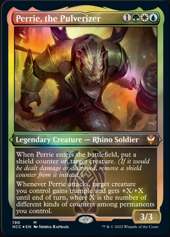 (Thick Stock Display Commander) Perrie, the Pulverizer [Streets of New Capenna Commander]