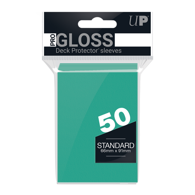 Ultra PRO: Standard 50ct Sleeves - PRO-Gloss (Aqua)