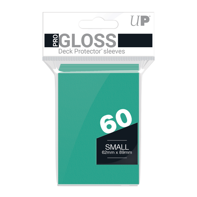 Ultra PRO: Small 60ct Sleeves - PRO-Gloss (Aqua)