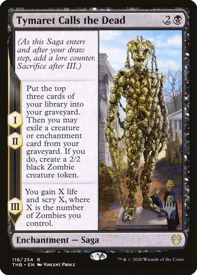 Tymaret Calls the Dead (Promo Pack) [Theros Beyond Death Promo Pack]