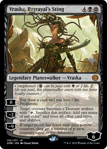 Vraska, Betrayal's Sting (Promo Pack) [Phyrexia: All Will Be One Promo Pack]