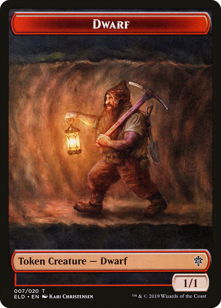 Soldier (UMA) // Dwarf (ELD) Double-Sided Token [The List]