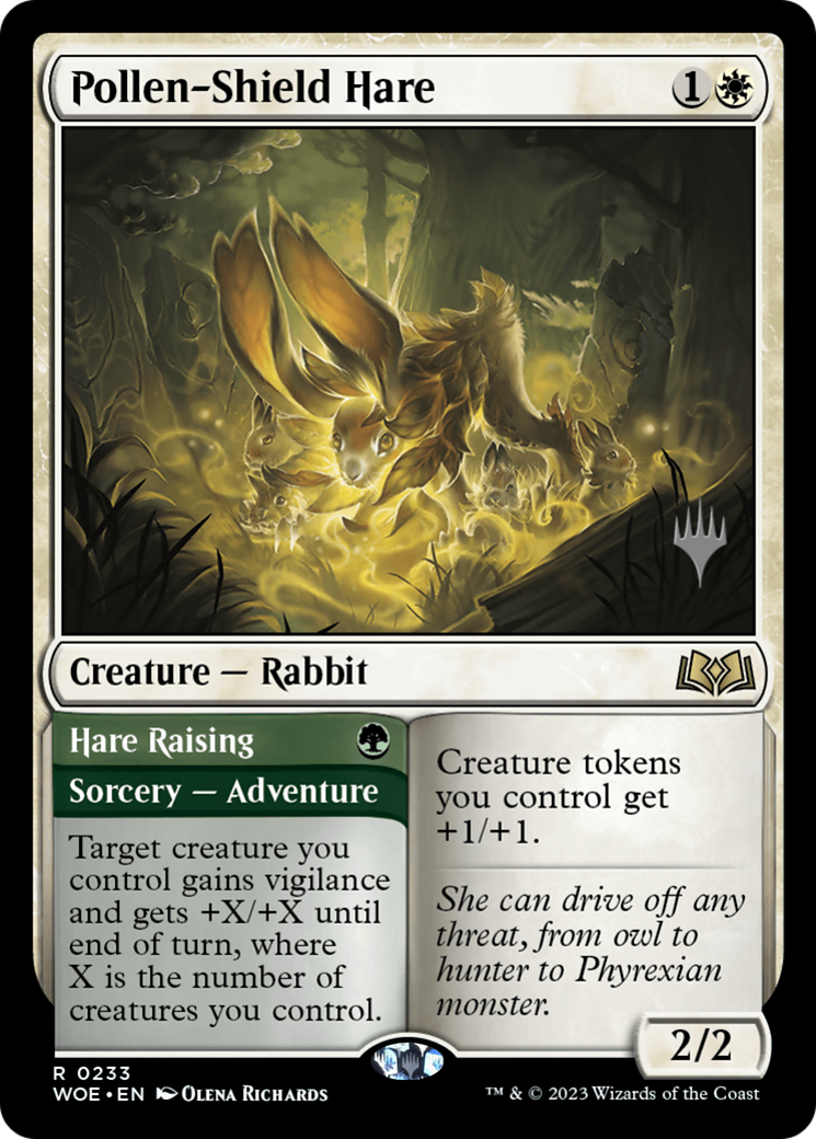 Pollen-Shield Hare // Hare Raising [Wilds of Eldraine Promo Pack]