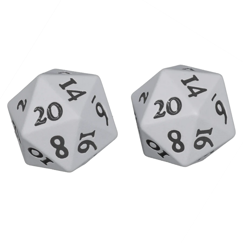 Ultra PRO: Heavy Metal Dice - Vivid D20 (White)