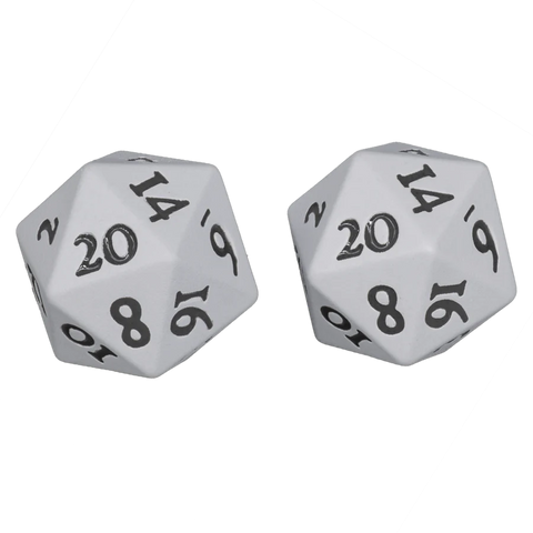 Ultra PRO: Heavy Metal Dice - Vivid D20 (White)