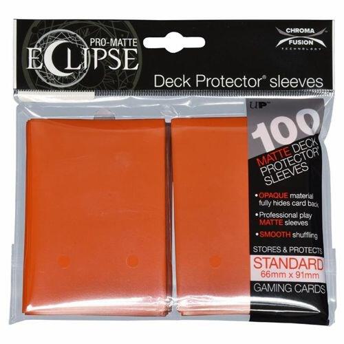 Ultra PRO: Standard 100ct PRO-Matte Sleeves - Eclipse (Pumpkin Orange)