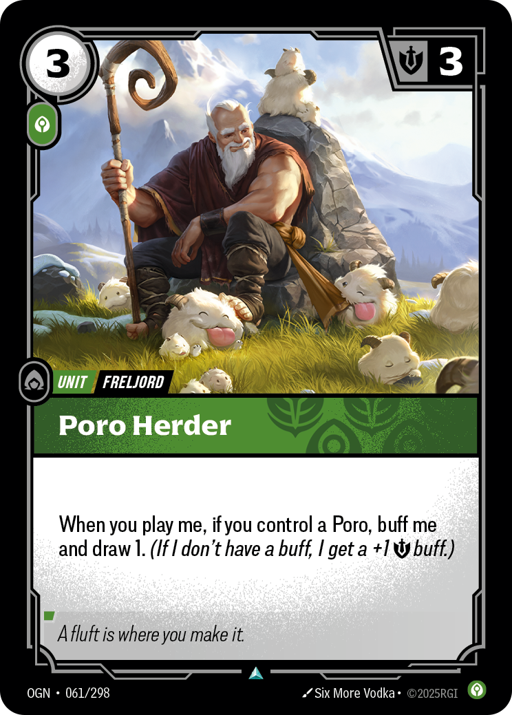 front of card Poro Herder [Origins]