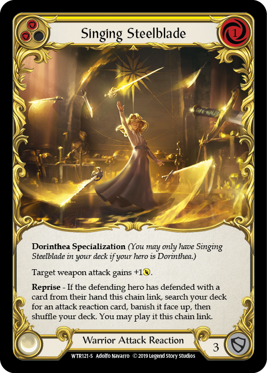 Singing Steelblade [WTR121-S] (Welcome to Rathe) Alpha Print Rainbow Foil